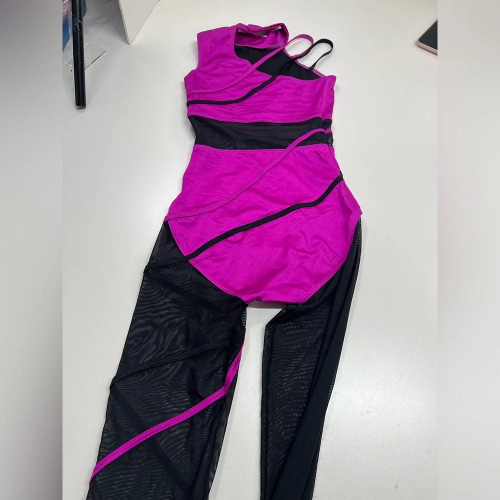 Weissman Elite Dance Strappy Mesh Unitard Acro
Costume Size Adult XS NEW Pink - Picture 9 of 10